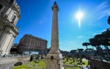 La colonne de Trajan et des Forums impériaux, le 11 mars 2021 à Rome