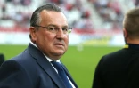 Le président du Stade de Reims Jean-Pierre Caillot lors de la réception de Lyon, le 17 août 2018
