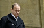 Francois-Marie Banier Ă la sortie du palais de justice le 23 mai 2016 Ă Bordeaux