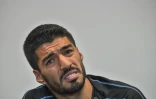 L'attaquant uruguayen Luis Suarez en conférence de presse à Nijni Novgorod, le 3 juillet 2018