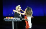 L'actrice Meryl Streep et la journaliste Masih Alinejad à New York le 8 avril 2016