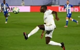 Le défenseur français du Real Ferland Mendy contre Alaves, le 10 juillet 2020 au stade Alfredo-Di Stefano de Madrid