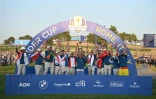 Les Européens fêtent leur victoire en Ryder Cup face aux Américains, le 1er octobre 2023 à Rome