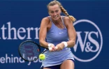 Petra Kvitova face à Caroline Garcia à Cincinnati, le 21 août 2022 
