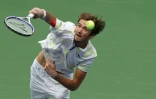 Daniil Medvedev pendant son match contre Rafael Nadal en finale de l'US Open, le 8 septembre 2019 à New York