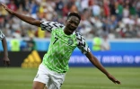 L'attaquant du Nigéria Ahmed Musa auteur d'un doublé face à l'Islande au Mondial, le 22 juin 2018 à Volgograd