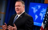 Mike Pompeo, lors d'une conférence de presse à Washington le 25 février 2020
