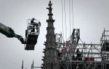 Opération de démontage de l'échafaudage engagée à Notre-Dame le 8 juin 2020