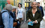 Delphine Batho en campagne pour sa candidature, le 9 septembre 2021 à Rennes