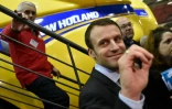 Emmanuel Macron en visite le 3 mars 2016 au Salon de l'Agriculture Ă Paris