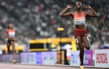 La Kenyane Faith Cherotich remporte le 3.000 m steeple lors des Mondiaux de Tokyo, le 17 septembre 2025