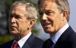 George W. Bush et Tony Blair (d) le 7 juin 2007 au G8 à Heiligendamm, en Allemagne