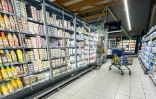 Le rayon frais d'un supermarché à Lille, le 21 septembre 2023