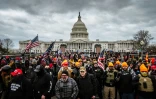 Des partisans de Donald Trump rassemblés devant le Capitole de Washington, le 6 janvier 2021