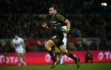 L'arrière de La Rochelle Jérémy Sinzelle file à l'essai sur le terrain de Pau, le 4 janvier 2020 