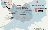 Syrie: carte de localisation des bombardements sur la Ghouta orientale