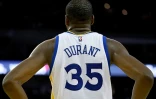 La recrue des Golden State Warriors Kevin Durant lors du match contre San Antonio, le 25 octobre 2016 à Oakland