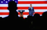 Le ministre américain de la Défense Pete Hegseth donne un discours, le 30 septembre 2026 à Quantico aux Etats-Unis