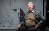 Le dessinateur français Jean-Jacques Sempé, le 6 novembre 2019 à Rueil-Malmaison, près de Paris