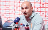 Le sélectionneur de l'équipe de Belgique de football, Roberto Martinez, lors d'une conférence de presse, le 7 octobre 2020 avant un match amical contre la Côte d'Ivoire à Tubize (Belgique)