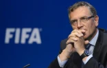 Jérôme Valcke, alors secrétaire général de la Fifa, en conférence de presse, le 30 mai 2015 à Zurich