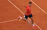 Le Serbe Novak Djokovic pendant la finale de Roland-Garros contre le Norvégien Casper Ruud le 11 juin 2023 à Paris