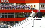 Le pape à son arrivée le 21 septembre 2015 à Santiago de Cuba
