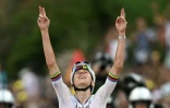 Tadej Pogacar lors de sa victoire dans la 6e étape du Tour de France, le 9 juillet 2026 à Gavarnie-Gèdre