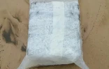 Un ballot de cocaïne sur la plade du Porge (Gironde) le 11 novembre 2019