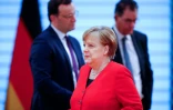 La chancelière allemande Angela Merkel, le 6 mai 2020 à Berlin