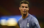 La star du Real Madrid Cristiano Ronaldlo lors d'une séance d'entraînement, le 2 juin 2017 à Cardiff