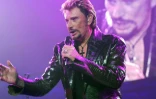 Johnny Hallyday, le 15 décembre 2003 au Palais omnisports de Bercy à Paris