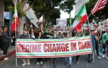 Manifestation contre le régime iranien, à Los Angeles aux Etats-Unis le 18 janvier 2026
