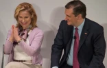 Ted Cruz et sa femme Heidi, lors de la campagne du candidat républicain à Charleston, en Caroline du Sud, le 19 février 2016