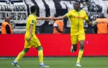 L'attaquant malien de Nantes Kalifa Coulibaly, auteur d'un doublé contre Bordeaux, battu 5-3, lors de la 34e journée de Ligue 1, le 24 avril 2022 au Stade de La Beaujoire