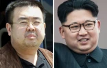 Combo représentant Kim Jong-Nam, le 4 mai 2001 à Tokyo (G), et son demi-frère, le dirigeant nord-coréen Kim Jong-Un à Pyongyang le 10 mai 2016
