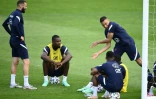 Séance d'entraînement pour les Bleus au centre du football de Clairefontaine, le 5 juin 2021