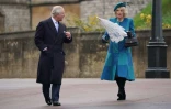 Le prince Charles et son épouse Camilla, le 25 décembre 2021 à Windsor