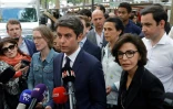 Le Premier ministre Gabriel Attal en déplacement sur un marché de Paris, le 5 juillet 2024