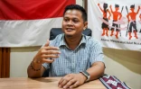 Tono, représentant de l'AMAN, lors d'un entretien à Pontianak, dans le Kalimantan occidental, le 8 octobre 2026 en Indonésie