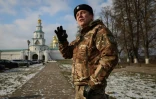 Iouri, employé dans une école privée, qui a participé à l'action militaire russe en Ukraine en tant qu'opérateur radio, lors d'une interview avec l'AFP à Istra, dans la région de Moscou, le 7 février 2025