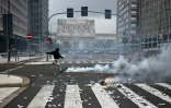 Heurts entre police et manifestants à Milan, le 22 septembre 2025