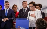 La Première ministre sortante Ewa Kopacz de la Plateforme civique (PO, libéraux centristes), le 25 octobre 2015 va quitter le pouvoir en Pologne
