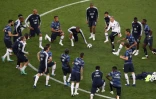 L'équipe de France à l'entraînement, à Nice, le 1er juin 2018