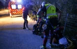Des gendarmes et des pompiers arrivent au canyon de Zoicu, à Soccia (Corse-du-Sud) où quatre pratiquants de canyoning, dont un enfant, sont morts et un autre était toujours porté disparu le 1er août 2018