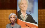 La présidente du FMI, Christine Lagarde, le 27 janvier 2017 à Kampala, en Ouganda