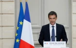 Point de presse du ministre de la Solidarité et de la Santé, Olivier Véran, le 29 février 2020 à l'Elysée