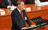 Le Premier ministre Li Qiang de la session annuelle de l'Assemblée nationale populaire (ANP) au Grand Hall du Peuple à Pékin, le 5 mars 2025