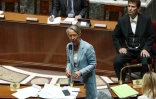 La ministre des Transports Elisabeth Borne à l'Assemblée nationale lors de la réforme ferroviaire, le 13 juin 2018 à Paris
