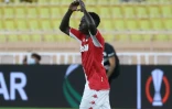 L'attaquant sénégalais Krepin Diatta auteur de l'unique but du match remporté par Monaco sur Sturm Graz à Louis II, le 16 septembre 2021 